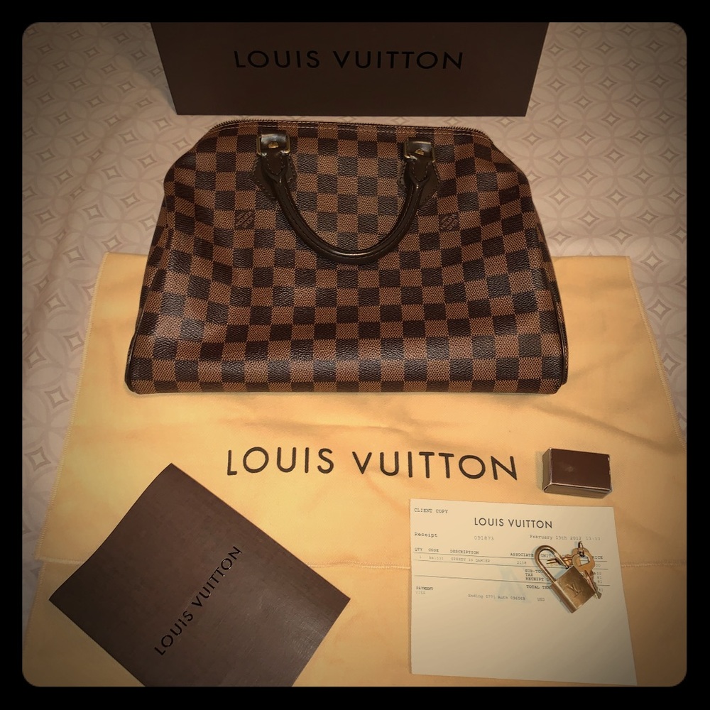 Speedy 30 in Damier Ebene